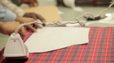 Man ironing texture Stock Footage 31439802