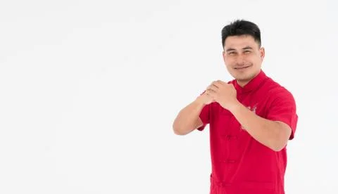 A  man isolated on a white background Foto stock
