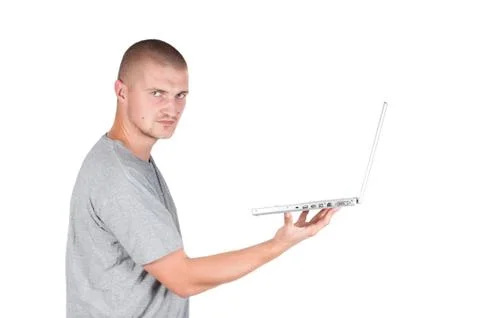 Man isolated on white Фото