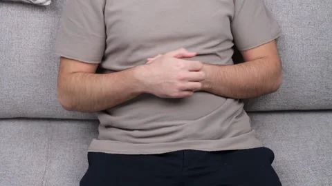 Man itching hand Stock Footage 261169040