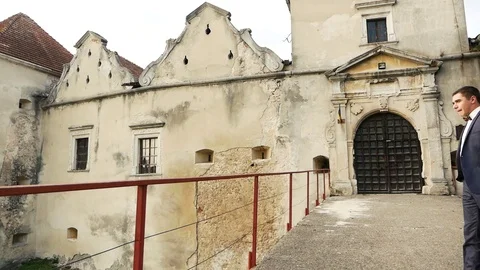 A man in a jacket goes Stock-Footage 98453281