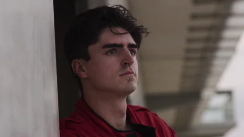 Man in a Jacket thinking Stock Footage 264484712