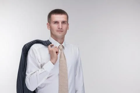 Man jacket tie Stock Photos