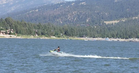 Man on a Jetski Stock Footage 106427119