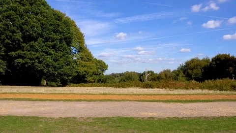 Man Jogging Across Screen from Left to Right Stock Footage 96048424