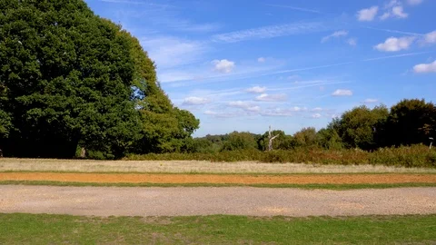 Man Jogging Across Screen from Right to Left Stock Footage 96048285