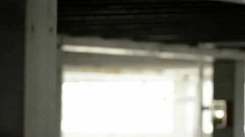 Man jogging and arriving in a underground parking; Full HD Photo JPEG Stock Footage 10597578