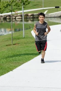 Man jogging Stock Photos