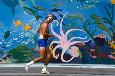 Man jogging Stock Photos