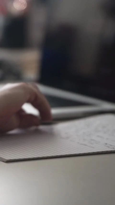 Man journaling thoughts into notebook 스톡 동영상 293072921