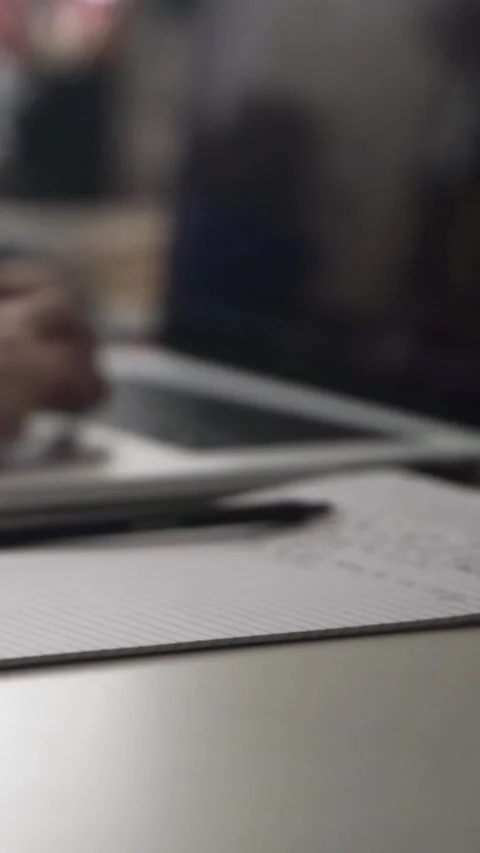 Man journaling thoughts into notebook Stock Footage 293072954