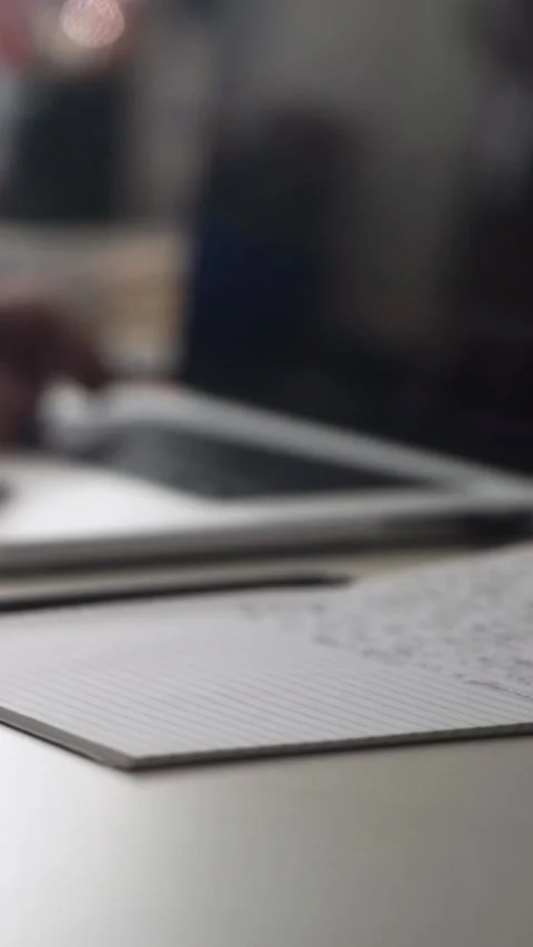 Man journaling thoughts into notebook 스톡 동영상 304091235