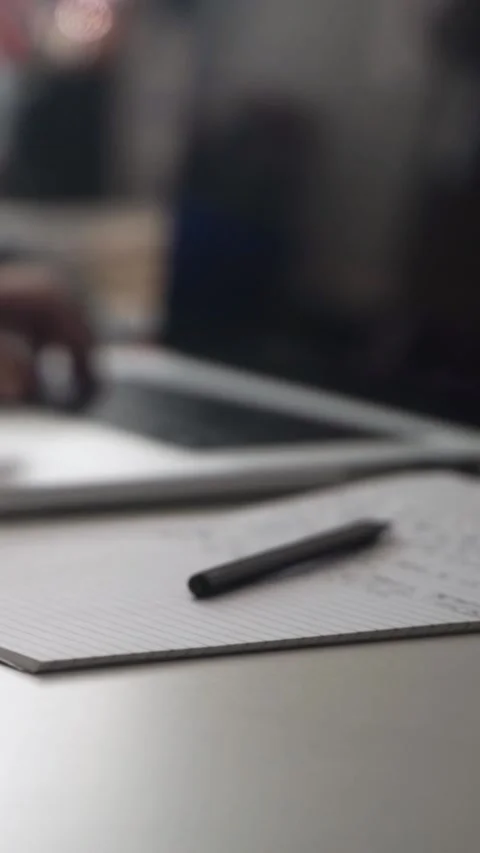 Man journaling thoughts into notebook 스톡 동영상 304091264