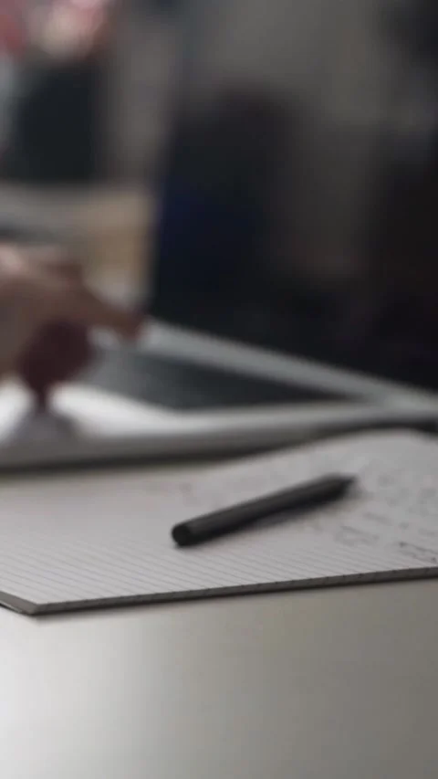 Man journaling thoughts into notebook 스톡 동영상 304091294