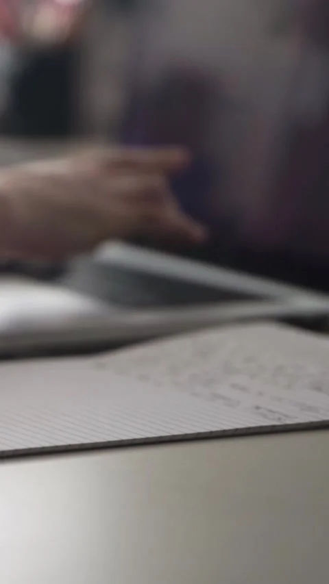 Man journaling thoughts into notebook Stock Footage 304091462