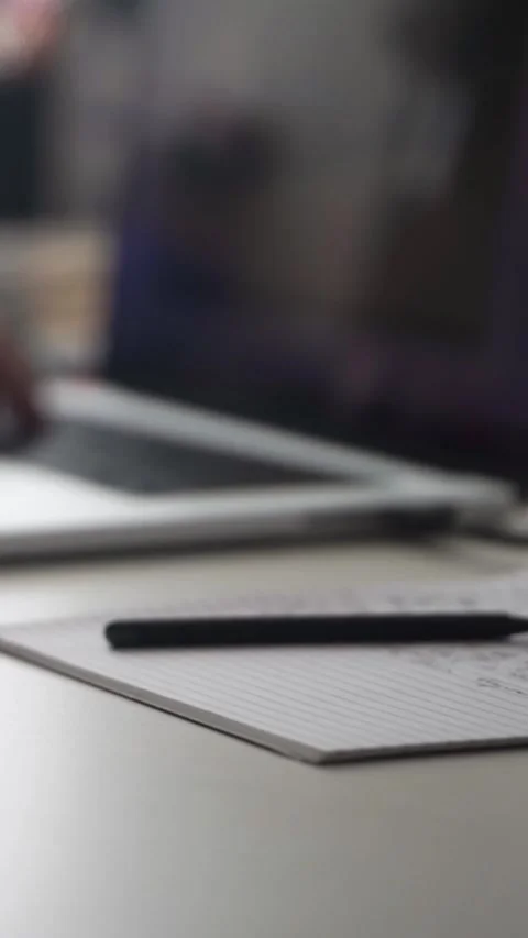 Man journaling thoughts into notebook Stock Footage 304091572