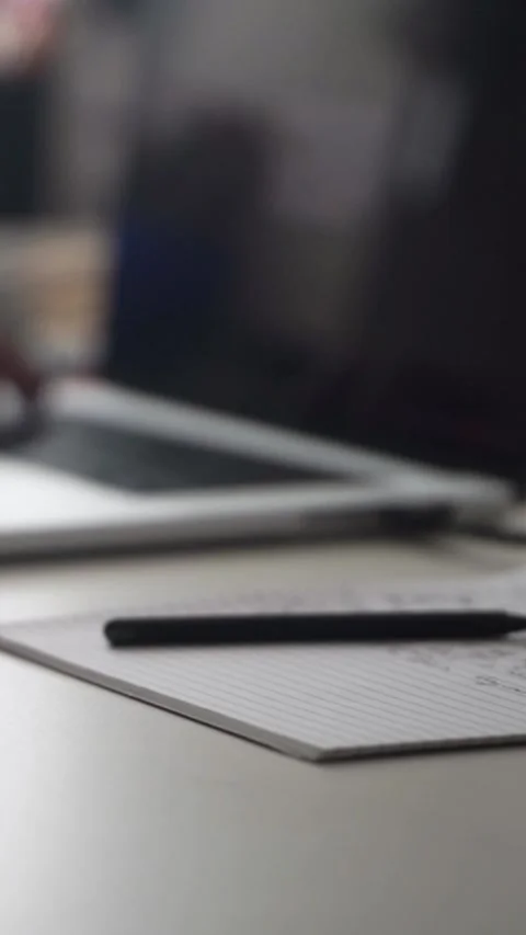 Man journaling thoughts into notebook Stock-Footage 304091598