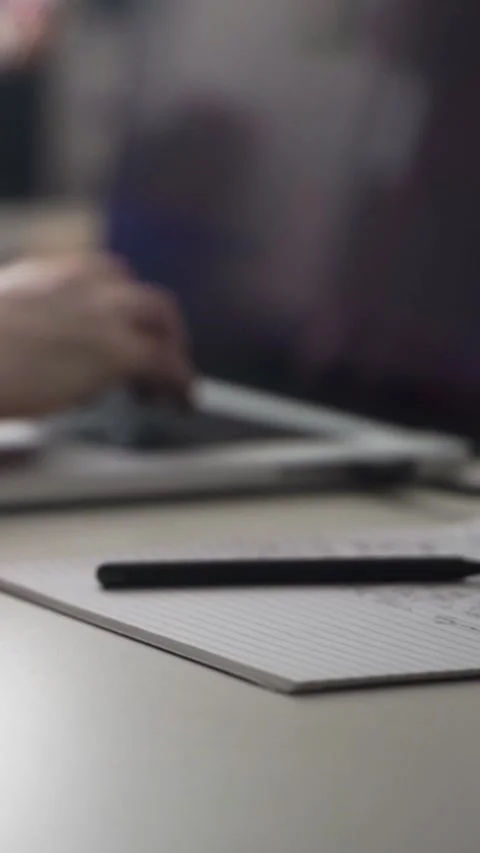 Man journaling thoughts into notebook Stock-Footage 304091599