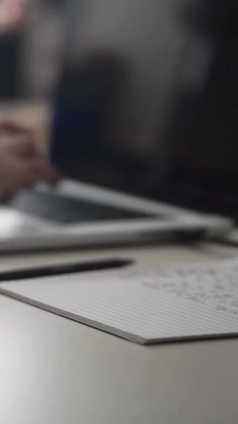 Man journaling thoughts into notebook 스톡 동영상 304091783