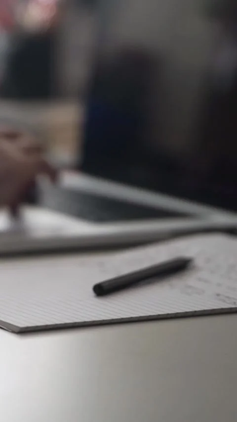 Man journaling thoughts into notebook 스톡 동영상 304091832