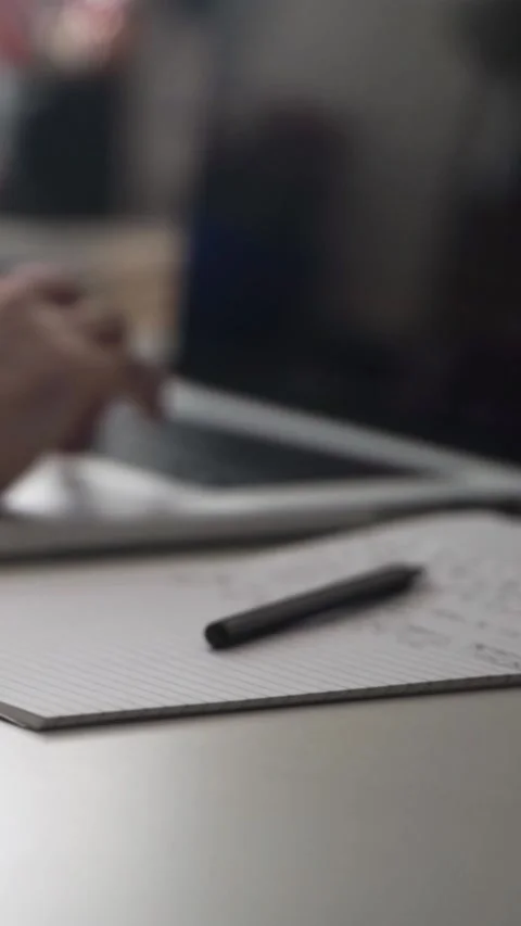 Man journaling thoughts into notebook 스톡 동영상 304091840