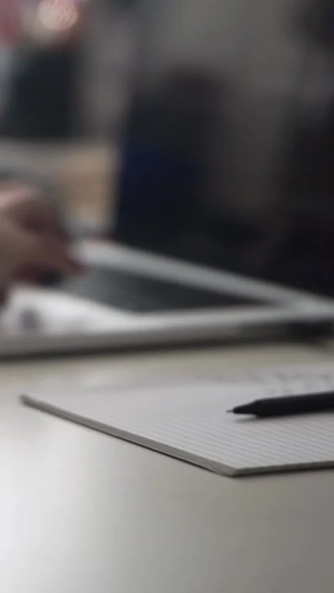 Man journaling thoughts into notebook Stock Footage 304093634