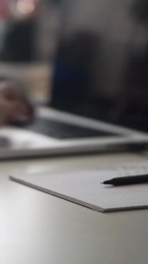 Man journaling thoughts into notebook Stock Footage 304093881