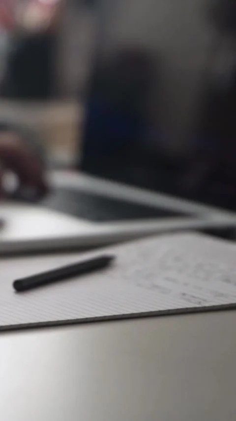 Man journaling thoughts into notebook 스톡 동영상 304095513