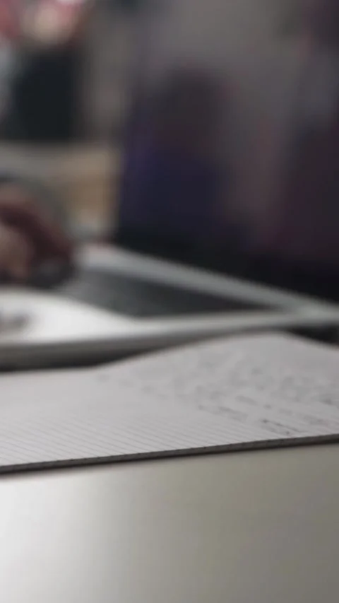 Man journaling thoughts into notebook Stock-Footage 304095945