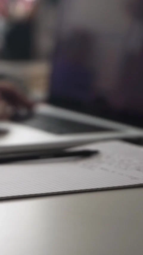 Man journaling thoughts into notebook Video stock 304096024