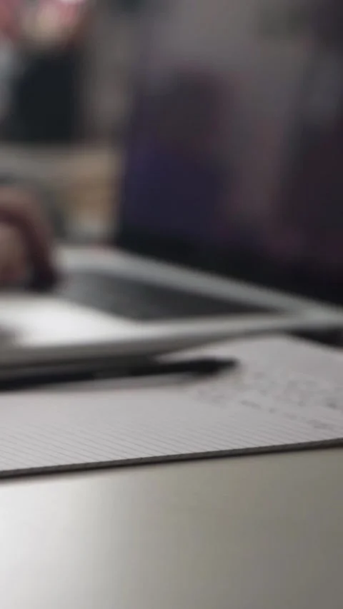 Man journaling thoughts into notebook Stock Footage 304096109