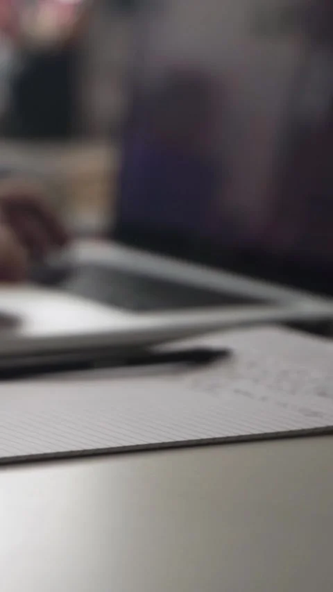 Man journaling thoughts into notebook Stock Footage 304096179