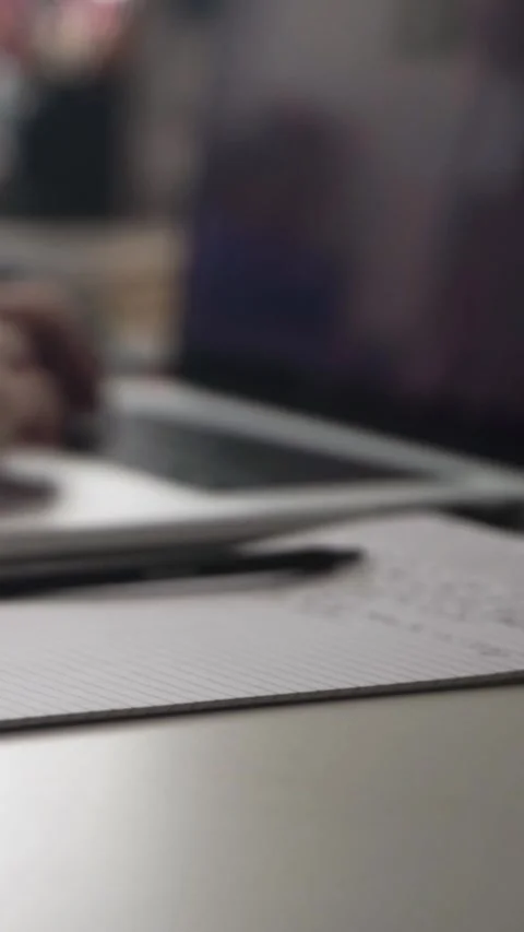 Man journaling thoughts into notebook Stock Footage 304096251