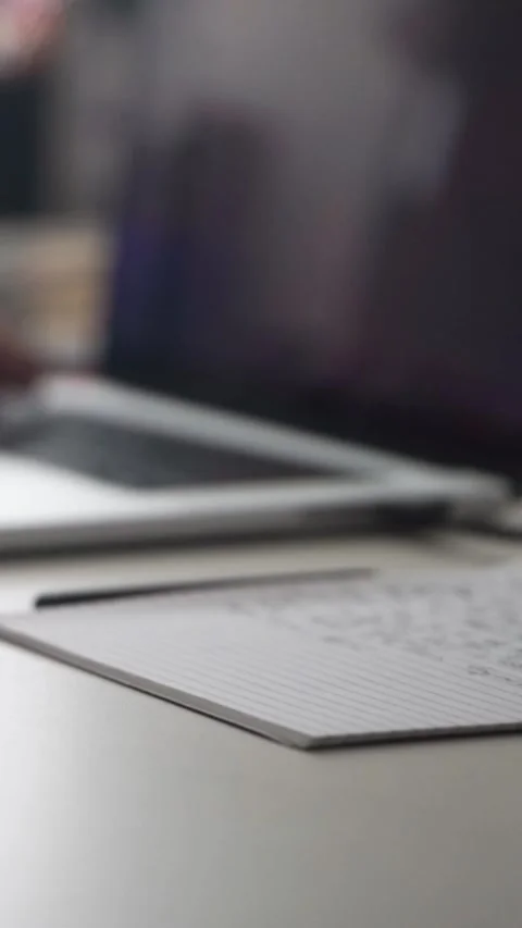 Man journaling thoughts into notebook Stock-Footage 304096450