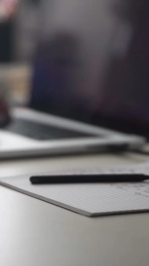 Man journaling thoughts into notebook Stock-Footage 304096452