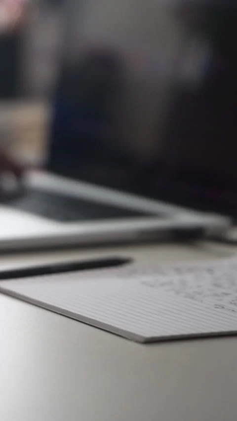 Man journaling thoughts into notebook 스톡 동영상 304113081