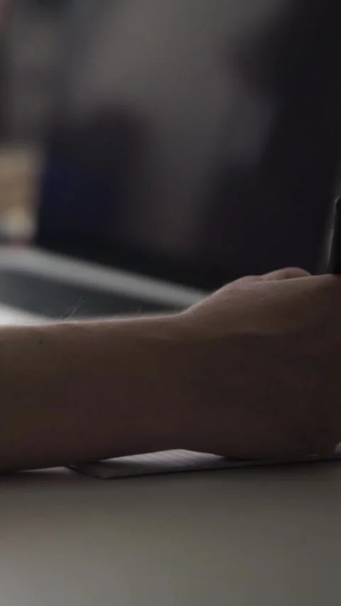 Man journaling thoughts into notebook 스톡 동영상 304113256