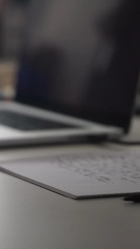 Man journaling thoughts into notebook Stock-Footage 304113365