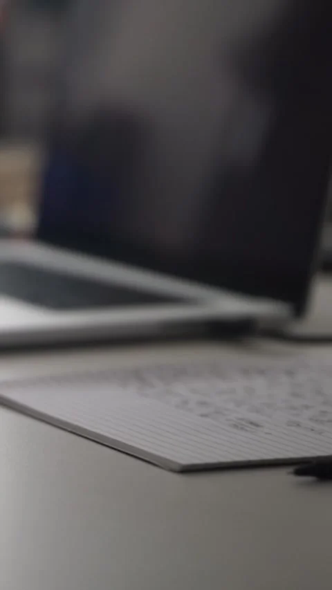 Man journaling thoughts into notebook Stock-Footage 304113827