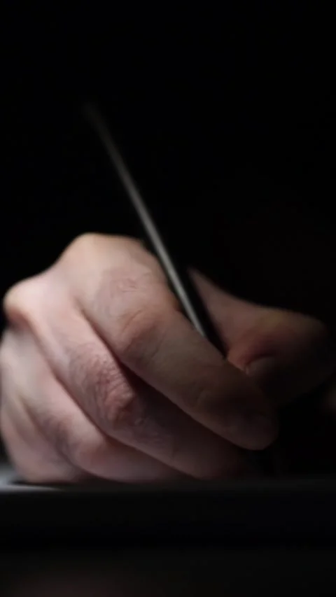 Man journaling thoughts into notebook 스톡 동영상 304115747