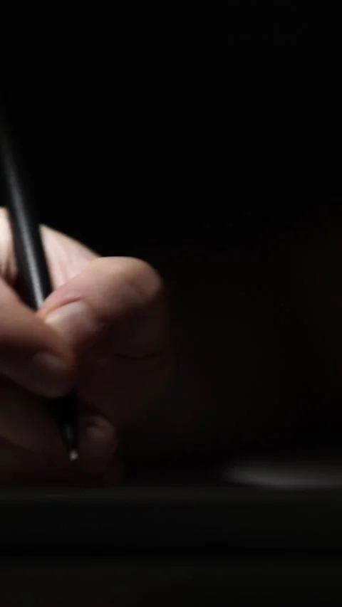 Man journaling thoughts into notebook Stock Footage 304115949