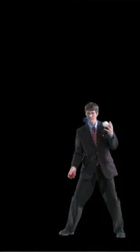 Man Juggling - includes Alpha Channel Stock Footage 79502
