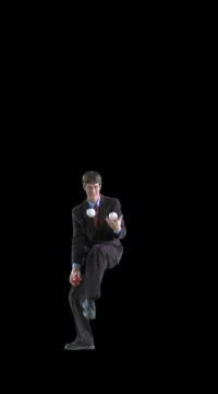 Man Juggling - includes Alpha Channel Stock Footage 79521