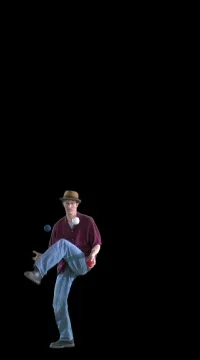 Man Juggling - includes Alpha Channel Stock Footage 79564