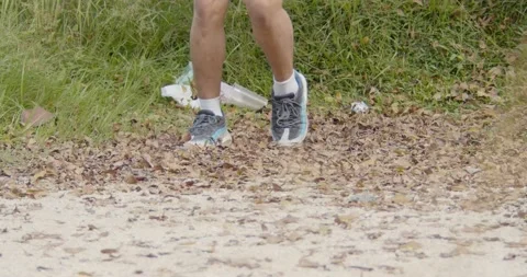 A man jump - low angle shoot Stock Footage 146096519