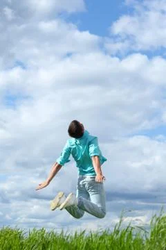 Man jump Stock Photos