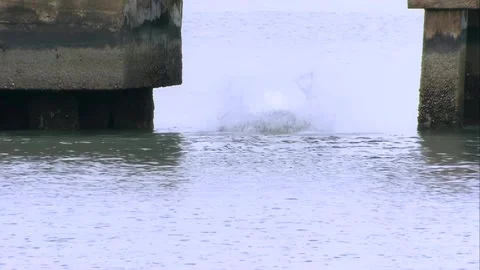 A man jumped off the bridge Stock Footage 253773142