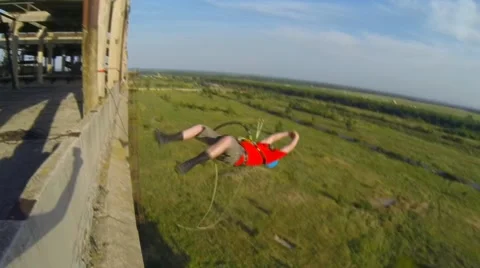 Man jumping back-flip Stock Footage 40653148