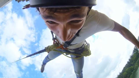 Man jumping on the back Stock Footage 48359770