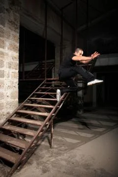 Man jumping Stock Photos